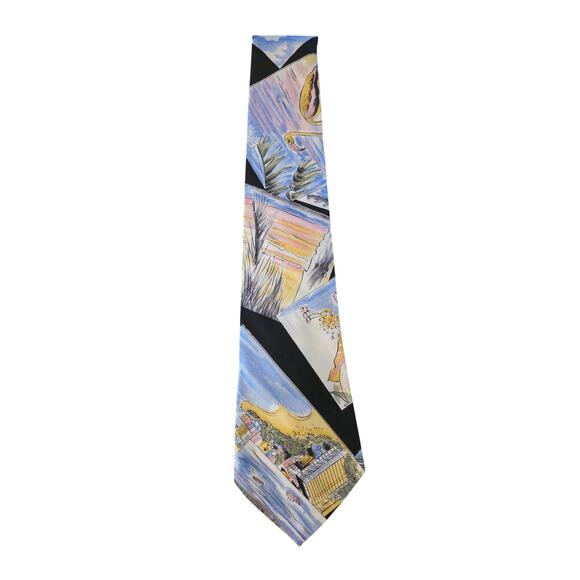 Shady Character NYC‎ Tie Florida Flamingo 100% cotton - Picture 1 of 5